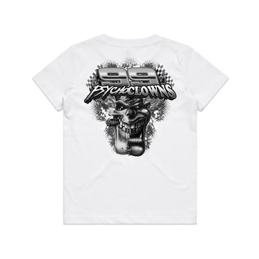 99 Psycho Clowns Black Print Youth/Kids Tee